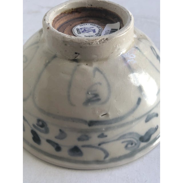 15th Century Blue and White Pottery Bowl, Hoi-an Cargo Hoard, Vietnam For Sale - Image 4 of 8