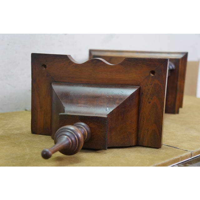 Antique German Junghans Vienna Mahogany Converted Battery Power Clock 31" For Sale - Image 10 of 18