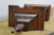 Antique German Junghans Vienna Mahogany Converted Battery Power Clock 31" For Sale - Image 10 of 18