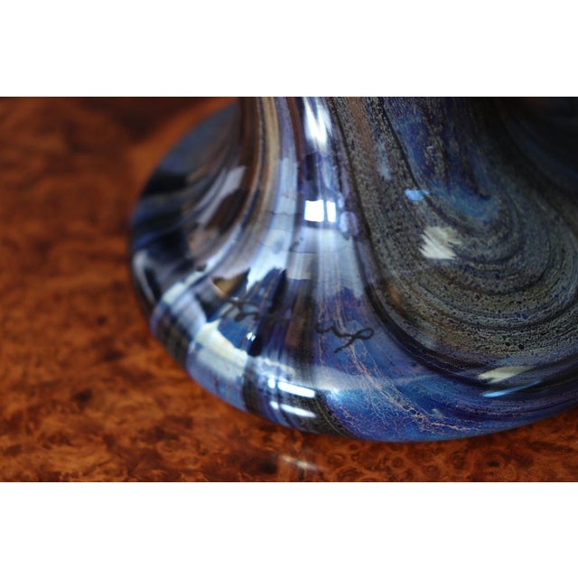 Large Vintage French Iridescent Art Glass Mushroom Lamp, 1960 For Sale - Image 10 of 18