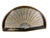 French 19th Century Woven Lace Fan in Giltwood Shadowbox Frame For Sale - Image 3 of 10
