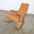 Vintage Mid-Century Modern Rocker Rocking Chair Oak With High Back Original Upholstery For Sale - Image 4 of 13