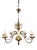 Antique Flemish Brass 8-Branch Chandelier For Sale