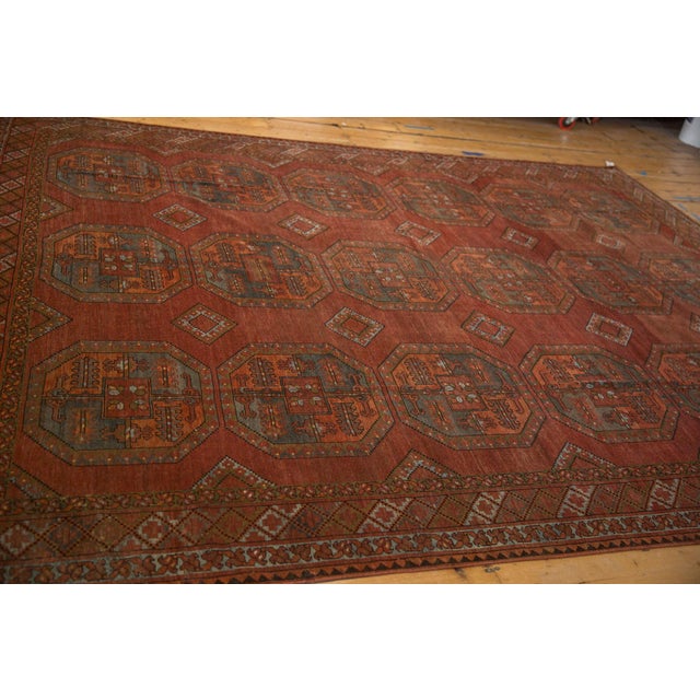 Vintage Distressed Ersari Carpet - 8'4" X 10'10" For Sale In New York - Image 6 of 9