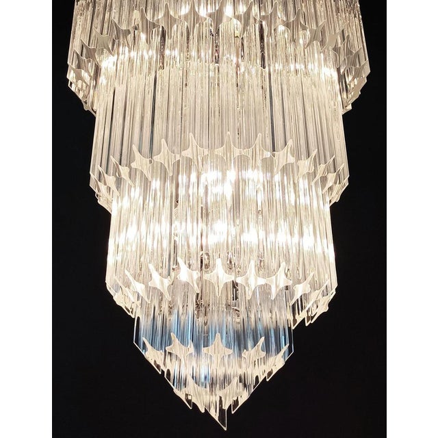 Vintage Murano Glass Chandelier, 1980 For Sale - Image 15 of 18
