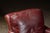 Late 20th Century Pair of Plush Leather Armchairs With Ottoman in Burgundy For Sale - Image 14 of 18
