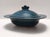 Vintage Italian Margherita Centerpiece in Blue Earthenware attributed to A. Campi for Laveno, 1965 For Sale - Image 4 of 16