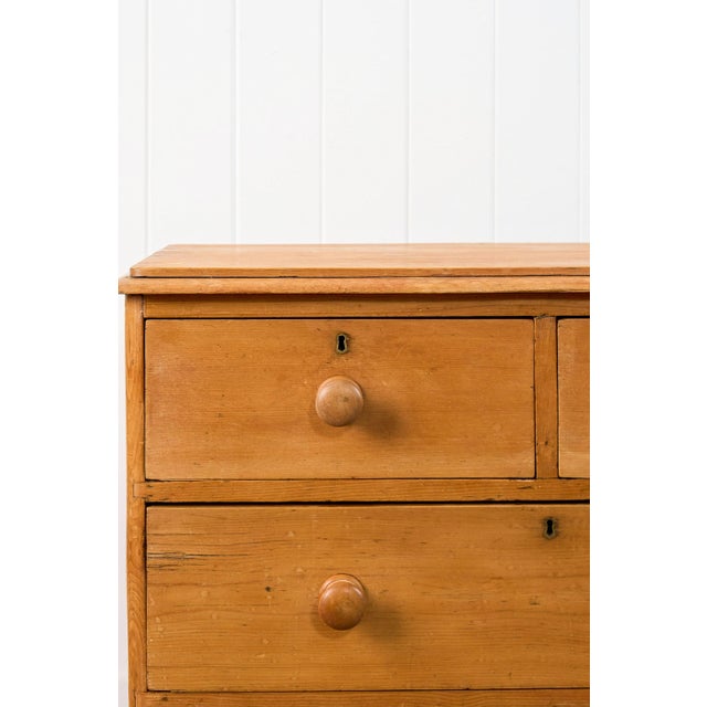 19th Century 19th Century Two Over Two Victorian Pine Chest For Sale - Image 5 of 12