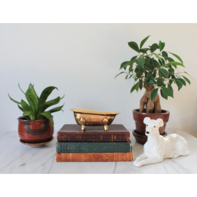 Farmhouse Vintage Decorative Brass Bathtub For Sale - Image 3 of 10