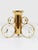 Metal Brass and Crystals Candleholder in the style of Gaetano Sciolari from Palwa, 1970s For Sale - Image 7 of 10
