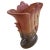 Vintage Hull Art Pottery Pink Blue Double Handle Art Deco Vase Stamped by maker USA 7.5w x 8.75 t x 3 d Preowned...