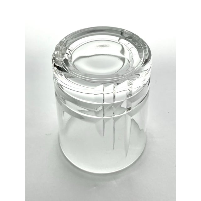 Glass Cristal D’Arques “Arizona Parallels” 8 Old Fashioned Tumbler Glasses For Sale - Image 7 of 7