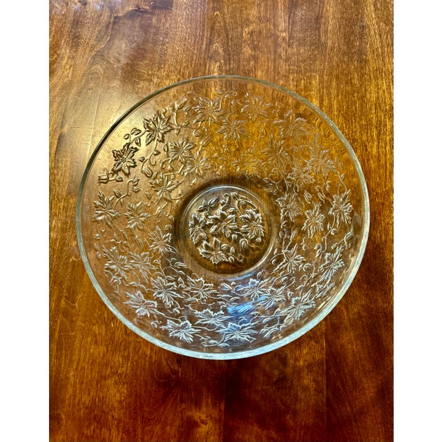 Transparent Mid 20th Century Princess House Fantasia Salad Bowl For Sale - Image 8 of 12