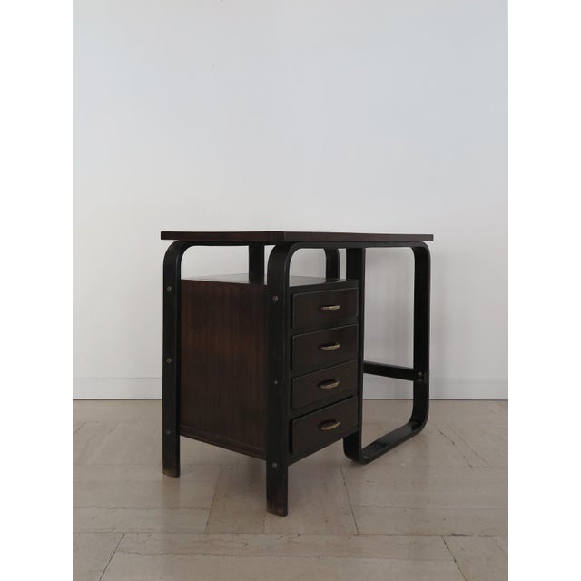 Small Writing Desk by Giuseppe Pagano for Gino Maggioni, Italy, 1940s For Sale - Image 13 of 13