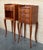 Late 19th Century Pair of French Walnut Narrow Bedside Tables With Three Drawers For Sale - Image 5 of 17