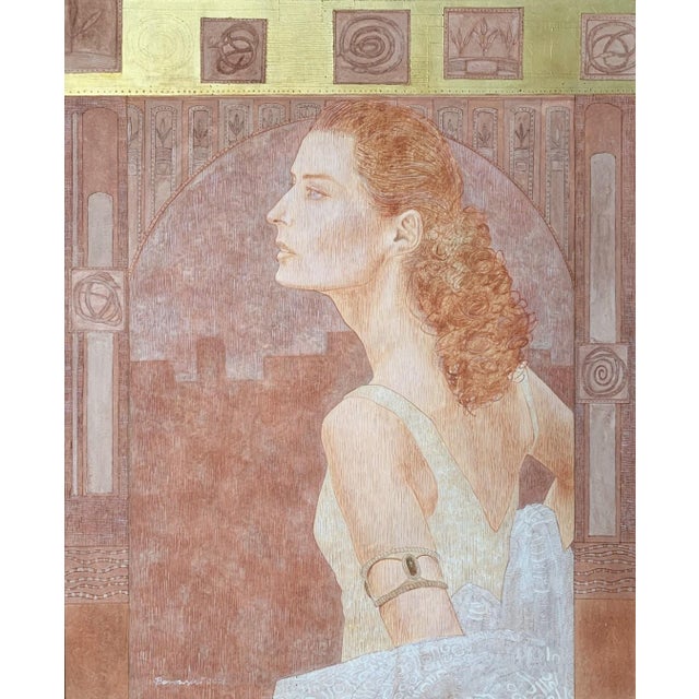 Andrzej Borowski, A Woman from Genova, 2001, Acrylic on Canvas For Sale - Image 6 of 7