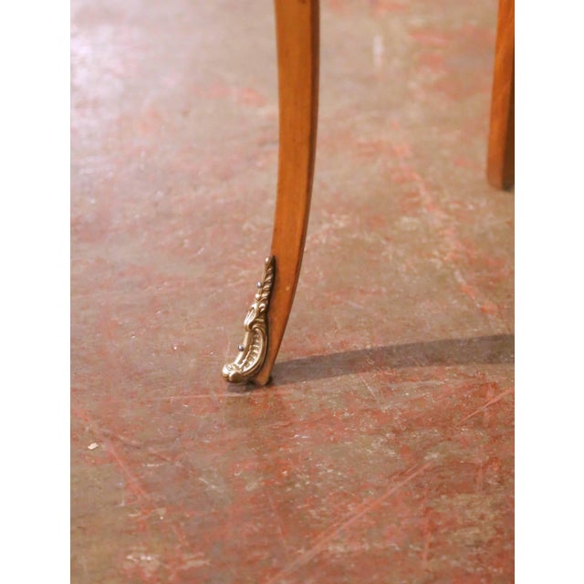 Pair of Early 20th Century French Louis XV Style Cherry Side Tables For Sale - Image 13 of 16