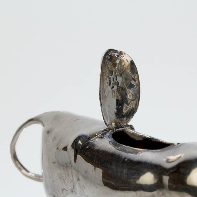 Figural Israel & Son Ltd. Sterling Silver Cow Creamer or Milk Pitcher For Sale - Image 10 of 12