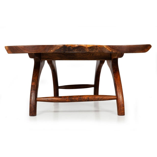 Wood American Craft Live-Edge Walnut Coffee Table by Philip Andrews For Sale - Image 7 of 18