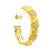 Vintage Italian 18k Gold Diamond Wide Cuff Bracelet For Sale - Image 13 of 16