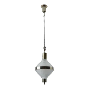 Large Studio B.B.P.R 'Polinnia' Glass and Metal Pendant C. 1964 for Artemide