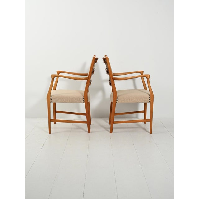 Futura Chairs in Teak by David Rosén for Nordiska Kompaniet, 1949, Set of 2 For Sale - Image 6 of 13