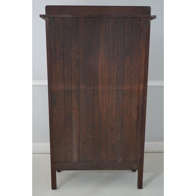 Stickley Mission Oak Arts & Crafts Antique Bookcase For Sale - Image 11 of 11