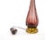 Metal Mid-Century Modern Italian Venetian Glass Ice Purple / Gold Fleck Table Lamps For Sale - Image 7 of 11