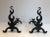 Cast Iron and Wrought Ironandirons, French, circa 1940 - A Pair For Sale - Image 12 of 13