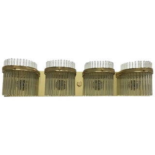 Gaetano Sciolari Style Horizontal Italian Mid-Century Sconce For Sale