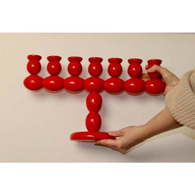 Vintage Swedish Bobbin Candelabra For Sale - Image 5 of 8