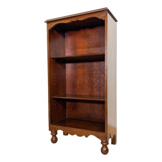 Vintage Scalloped Bookcase Display Shelf For Sale