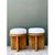 Wood Vintage Rattan Drum Stools - A Pair For Sale - Image 7 of 12
