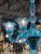 Blue Murano Glas Chandelier With 8 Lights For Sale - Image 4 of 6