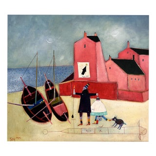Harmut Eing, Zanzibar in Vlissingen, Oil on Canvas, 2001 For Sale