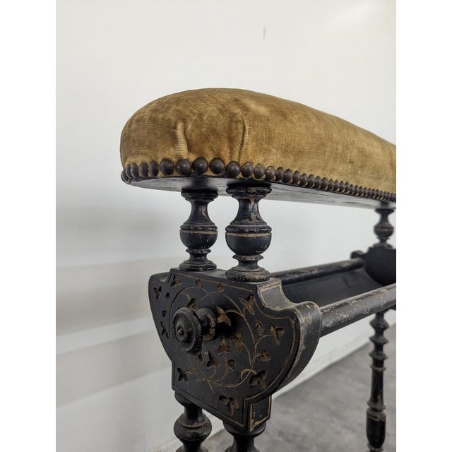 Napoleon III Pincushion in Blackened Wood For Sale - Image 3 of 5