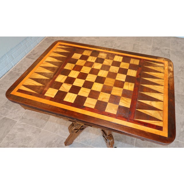 French Neo-Renaissance Gaming Table, Circa 1875–1895 For Sale - Image 9 of 18