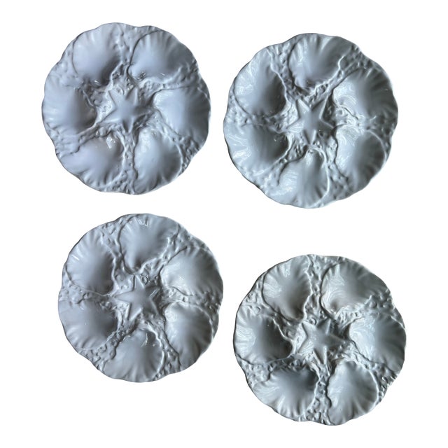 White Oyster Plates For Sale