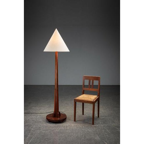 Wood Amsterdam School Standing Lamp by Willem Penaat For Sale - Image 7 of 12