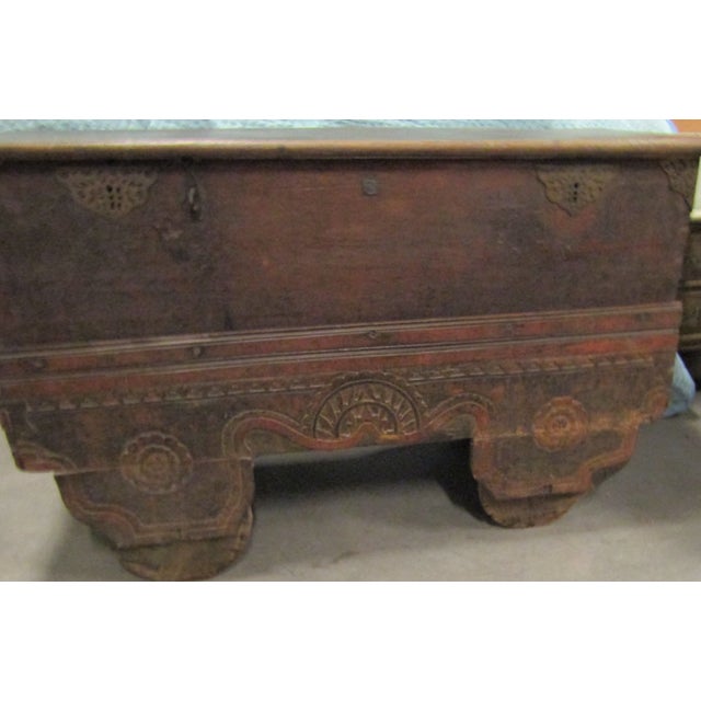 Antique Large Wooden Oriental Chest Chairish