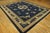 1890s Blue Ground Scattered Floral Sprays Antique Chinese Peking Knotted Rug For Sale - Image 10 of 11
