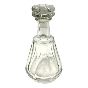 Vintage Baccarat French Cut Crystal Decanter and Stopper, Talleyrand Pattern