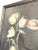 This silver beveled custom frame surrounds an exquisitely detailed image of Dutch still life painted on tin. The artist...
