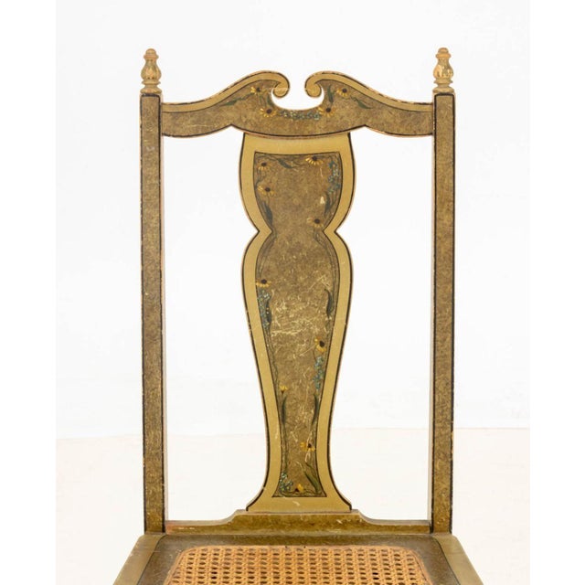 Traditional Aesthetic Movement Style Painted Rocking Chair For Sale - Image 3 of 8