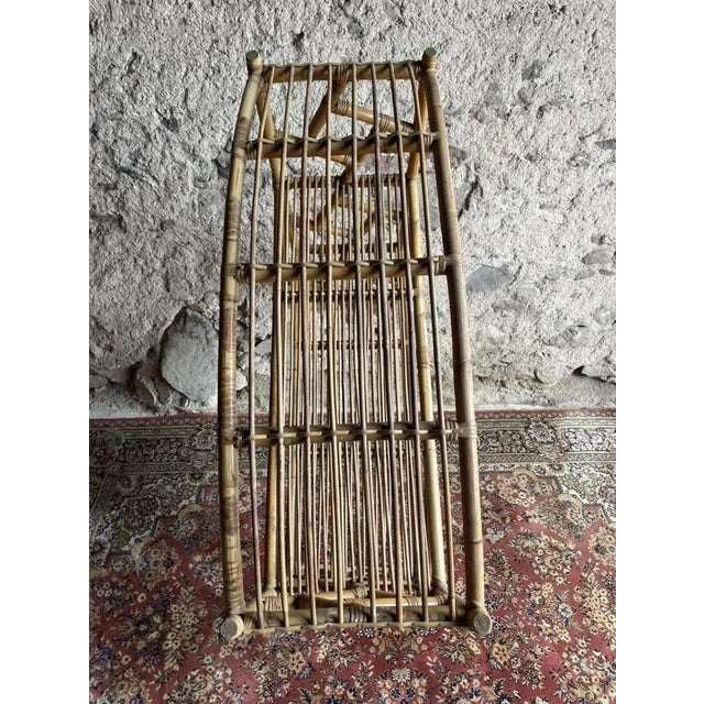 Wood Sweden Rattan Shelf, 1960s For Sale - Image 7 of 8