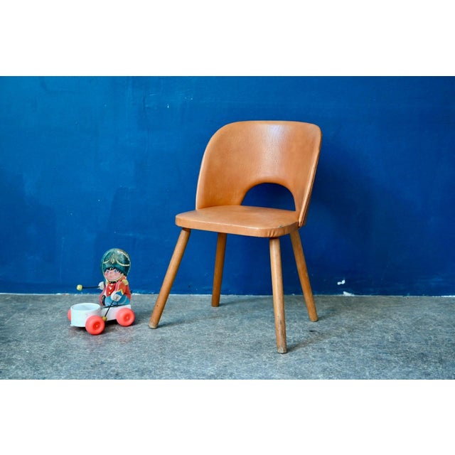 Mid-Century French Barrel-Shaped Childrens Chair, 1950s For Sale - Image 11 of 11