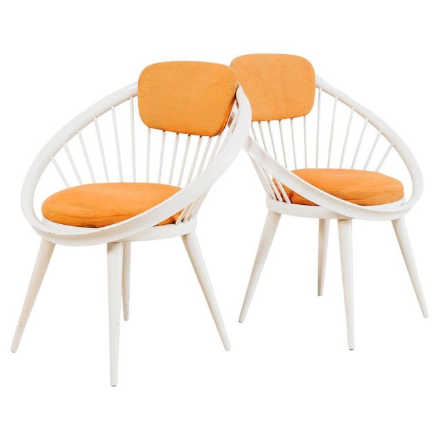 Scandinavian Circle Armchairs by Yngve Ekström, 1960s, Set of 2 For Sale - Image 13 of 13
