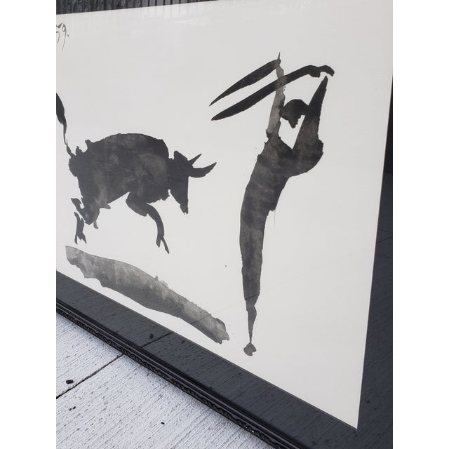 Abstract Picasso Mid Century Style Watercolor Framed Print ...