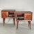 Mahogany and Black Glass Bedside Tables, 1950s, Set of 2 For Sale - Image 10 of 10