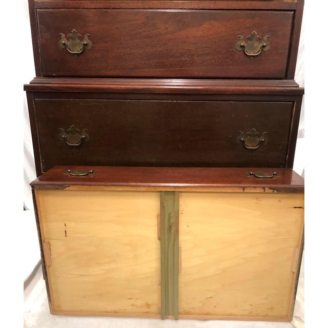 Antique Finch Fine Furniture Co Mohogany Tall Boy Dresser Chairish